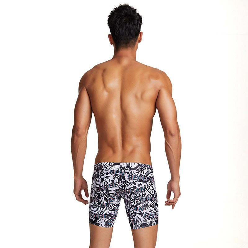 Men's Colourful Pattern Swimwear Trunks-Waves And Trunks