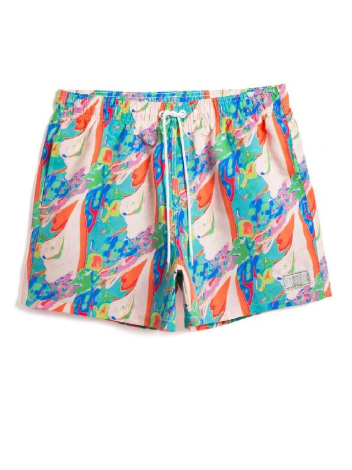 Tie Dye Print Swim Trunks-Waves And Trunks