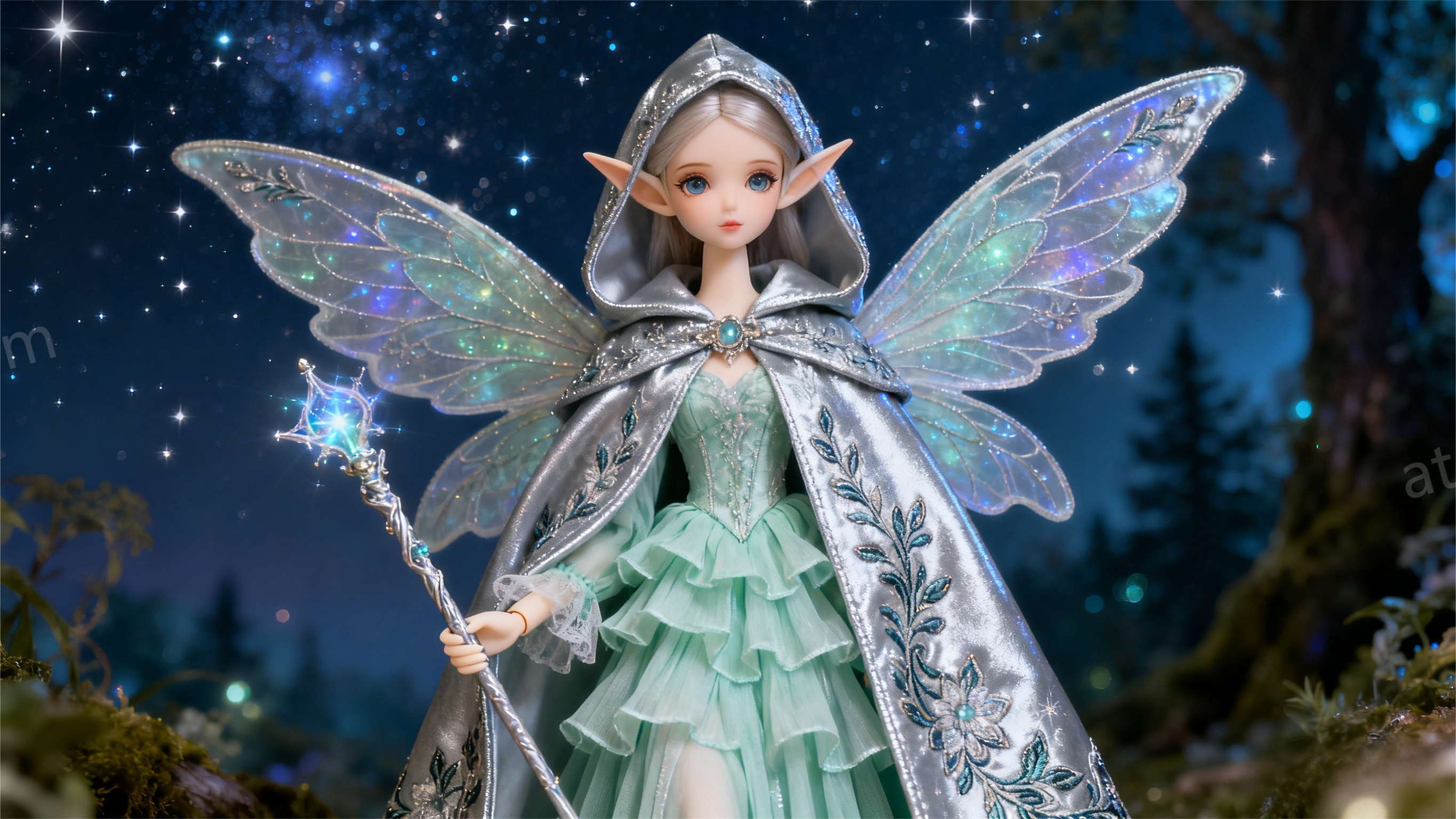 BJD Fantasy Elf Magical Couture - ethereal fairy tale inspired clothing for ball jointed dolls
