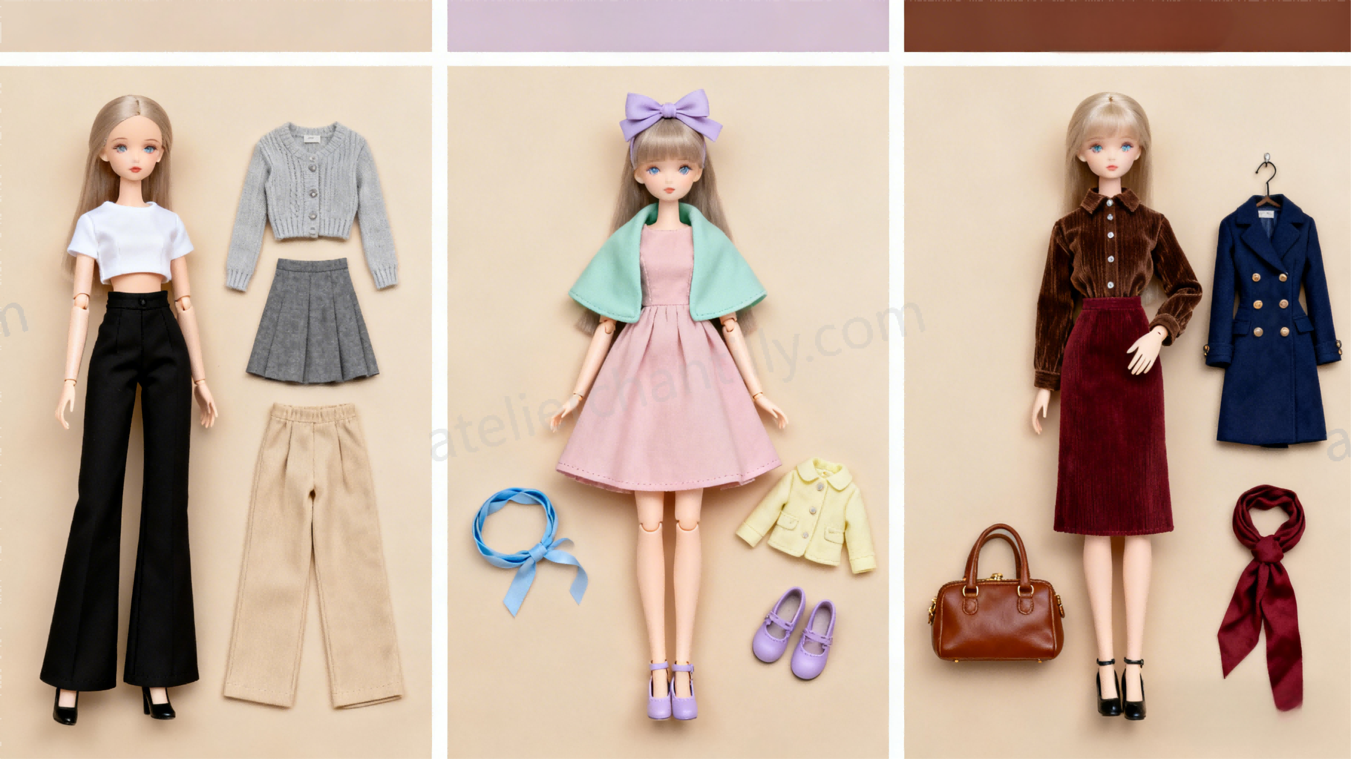 BJD color systems: neutral, macaron, retro for mix-and-match | atelierchantilly.com