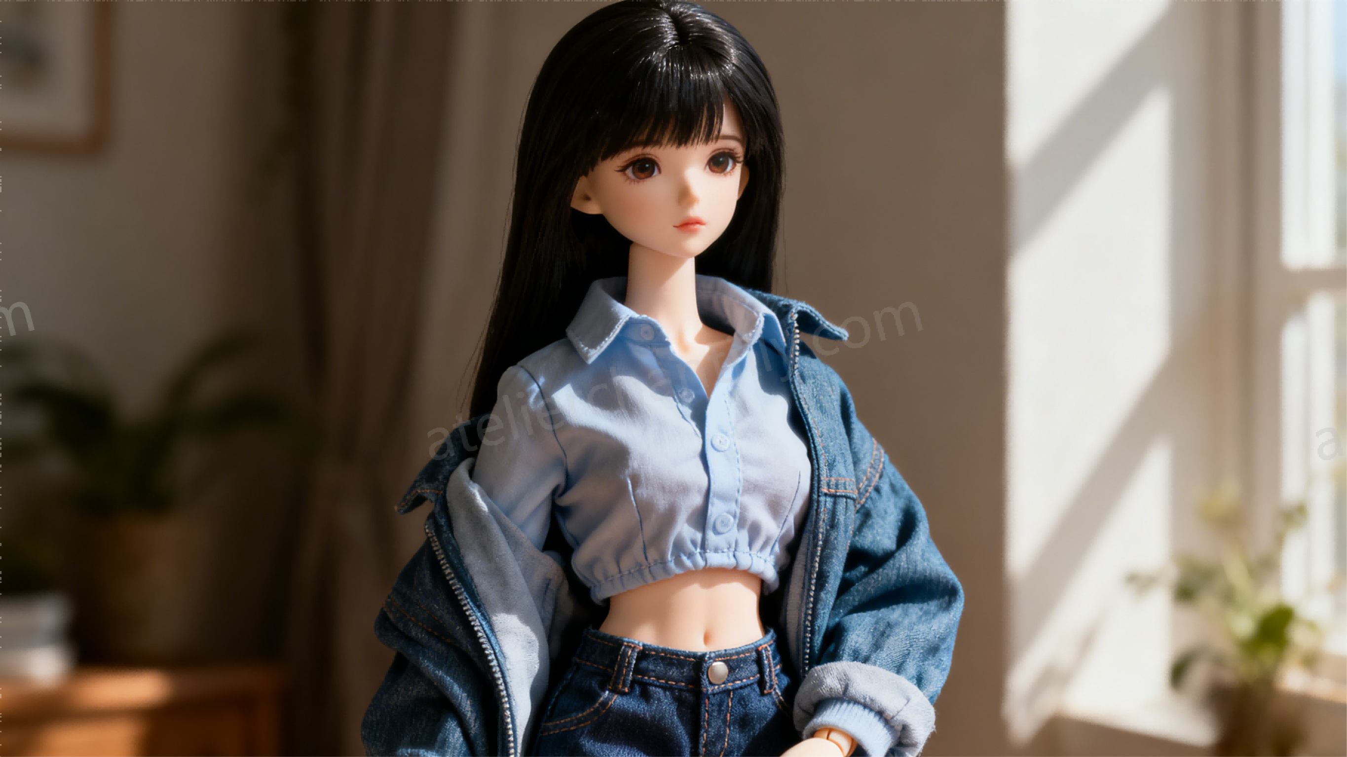 BJD doll wearing clothing that does not fit correctly