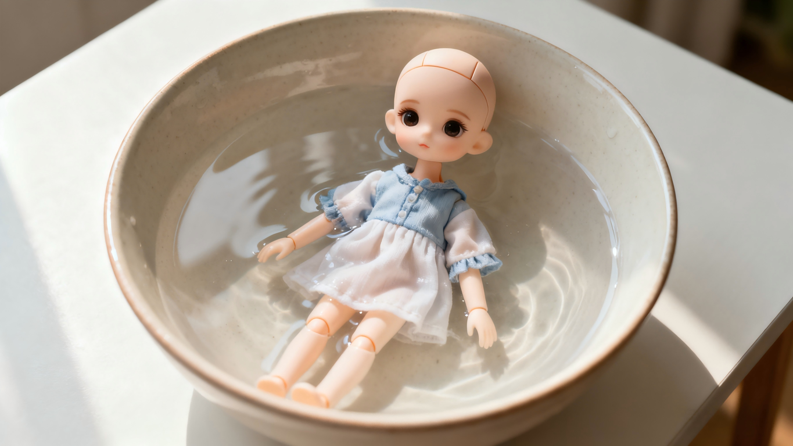 soaking BJD clothes in lukewarm water