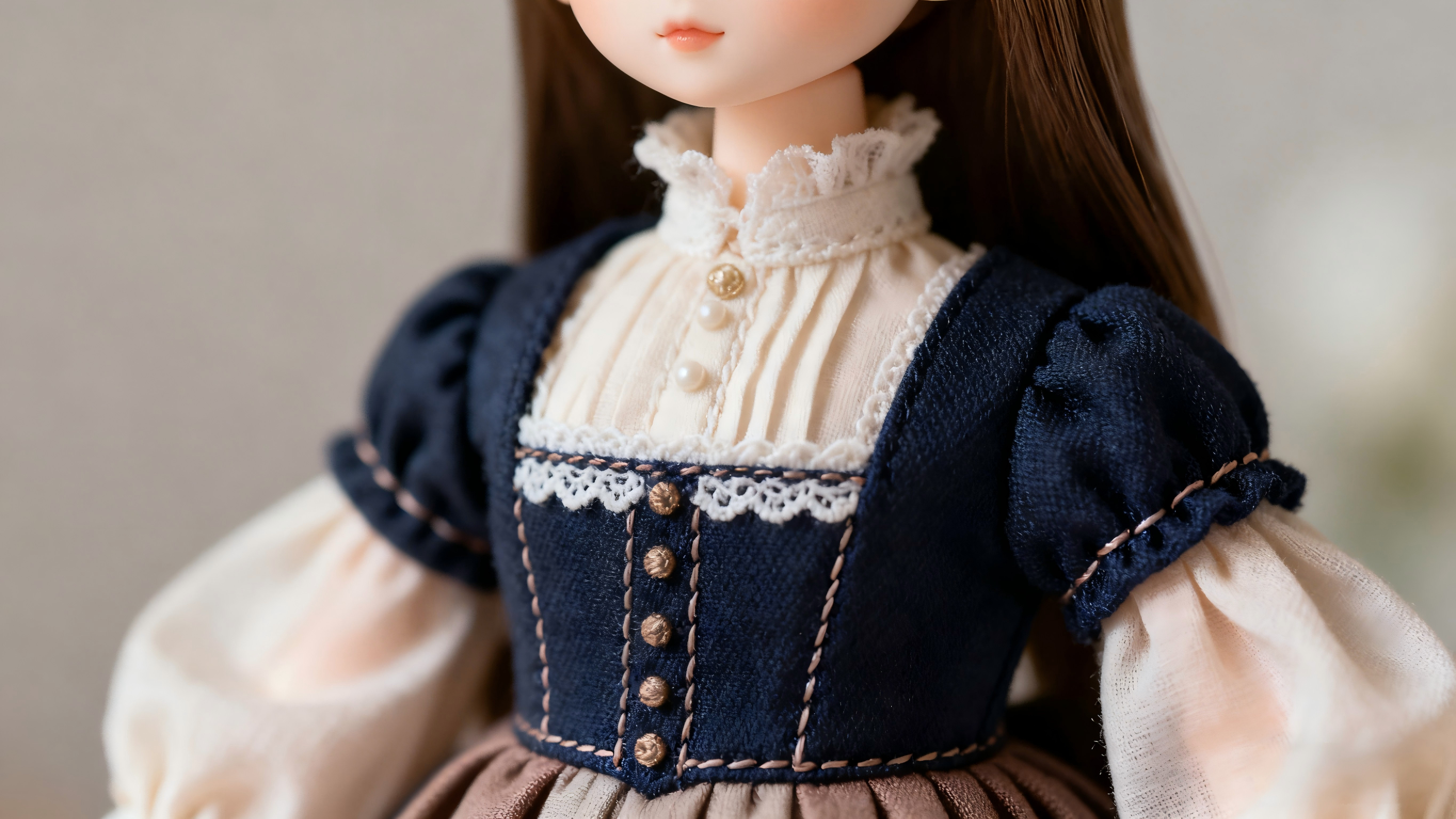 Handmade custom BJD clothing with detailed tailoring