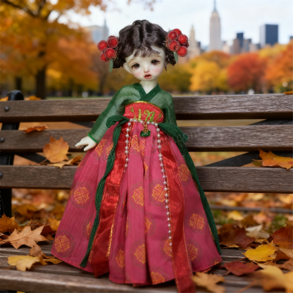 Oriental Elegance Hanfu-Style Dress for 1/6 BJD Dolls | Atelier Chantilly -A11-Atelier Chantilly