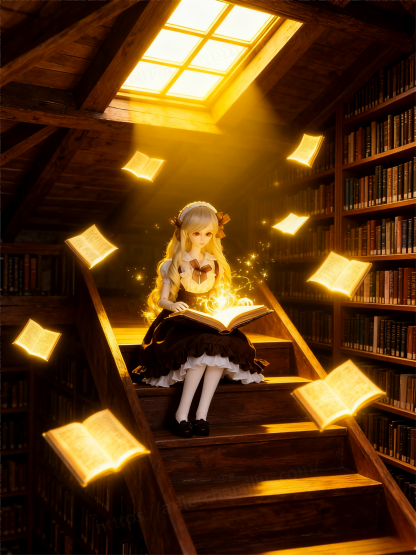 Brown White Vintage Lolita Maid Outfit for 1/4 BJD Dolls | Atelier Chantilly --A27-Atelier Chantilly