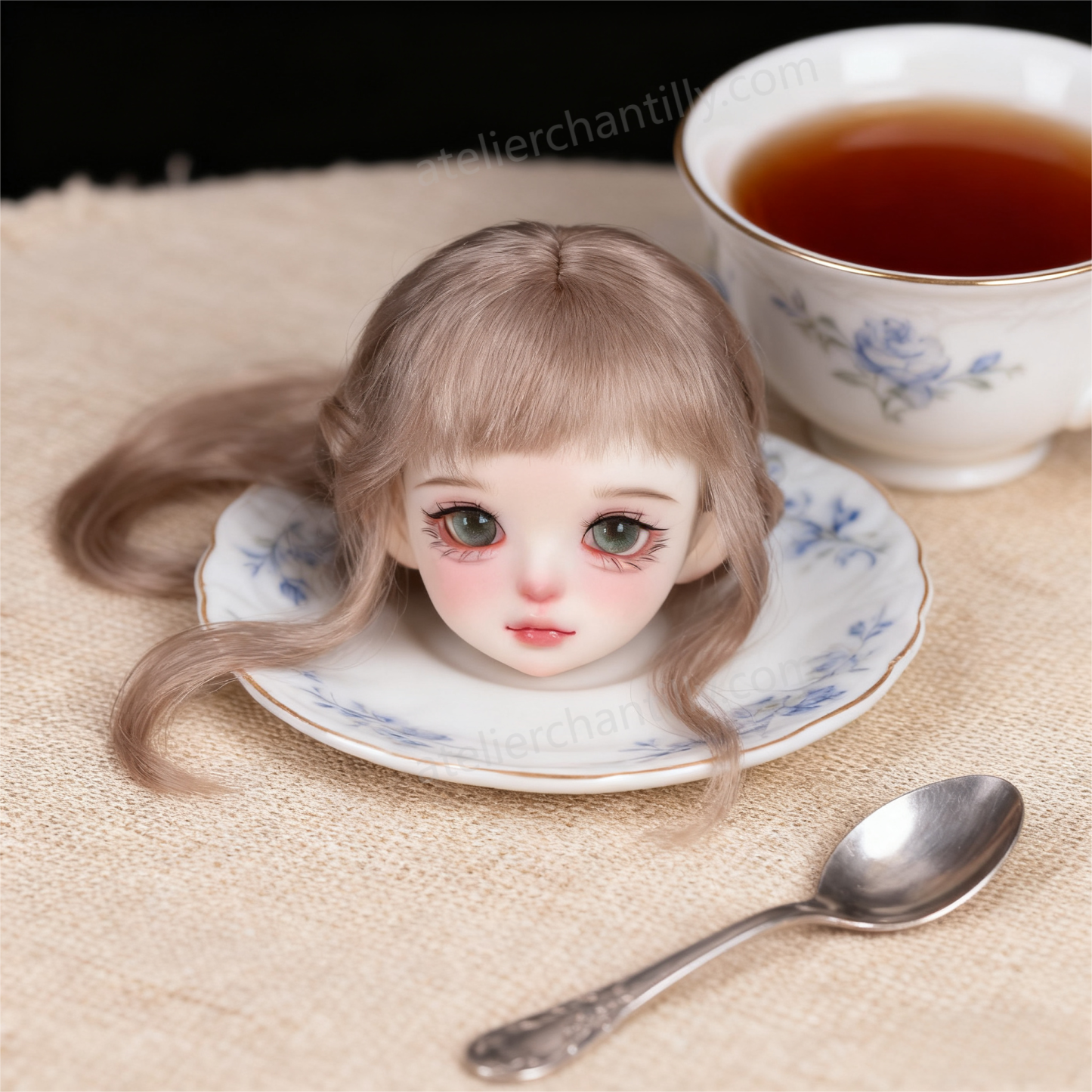 Realistic Sparkling Gray-Green Glass Eyes for 1/4 BJD Dolls | Atelier Chantilly --W02-Atelier Chantilly