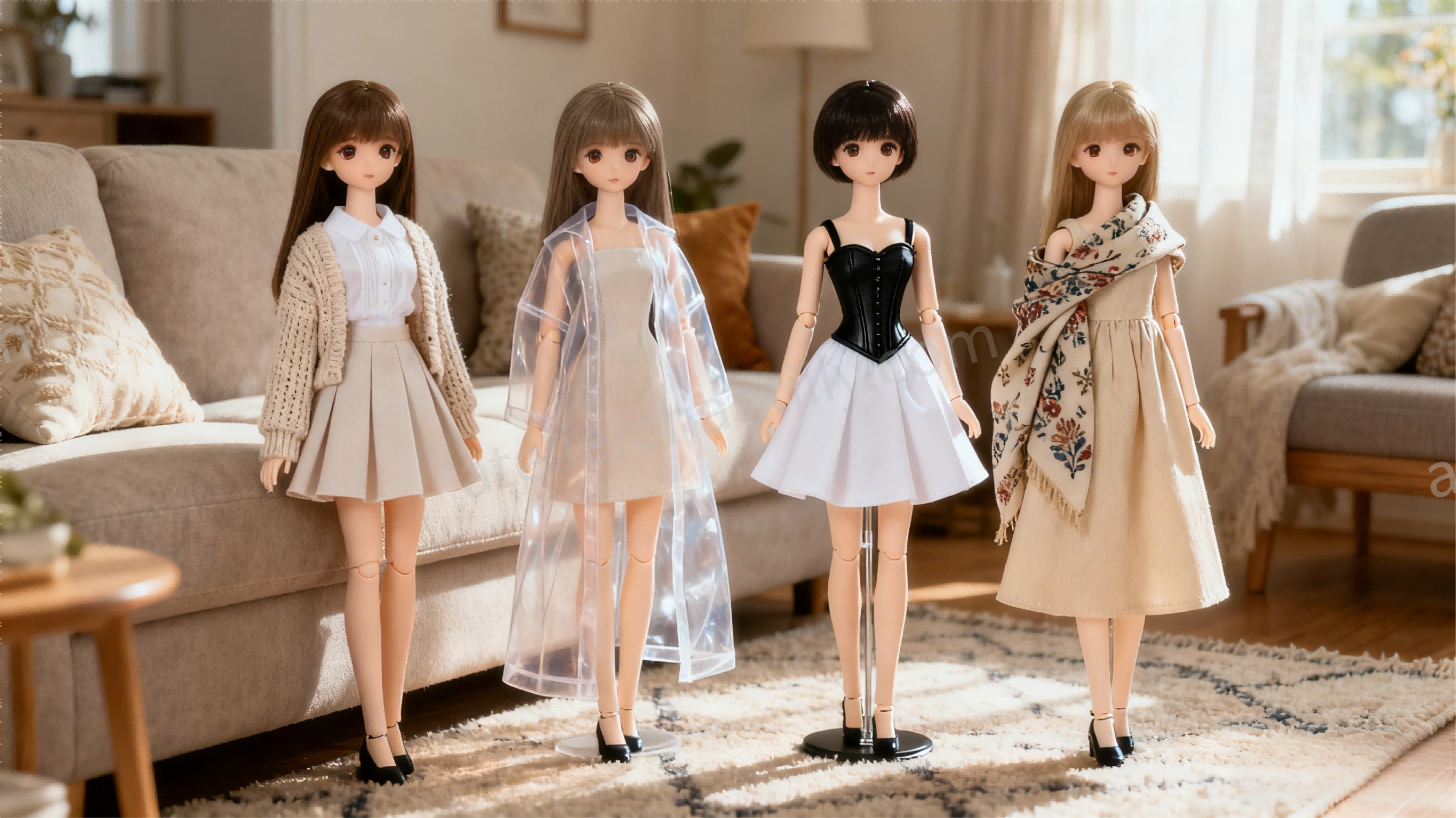 BJD color systems: neutral, macaron, retro for mix-and-match | atelierchantilly.com