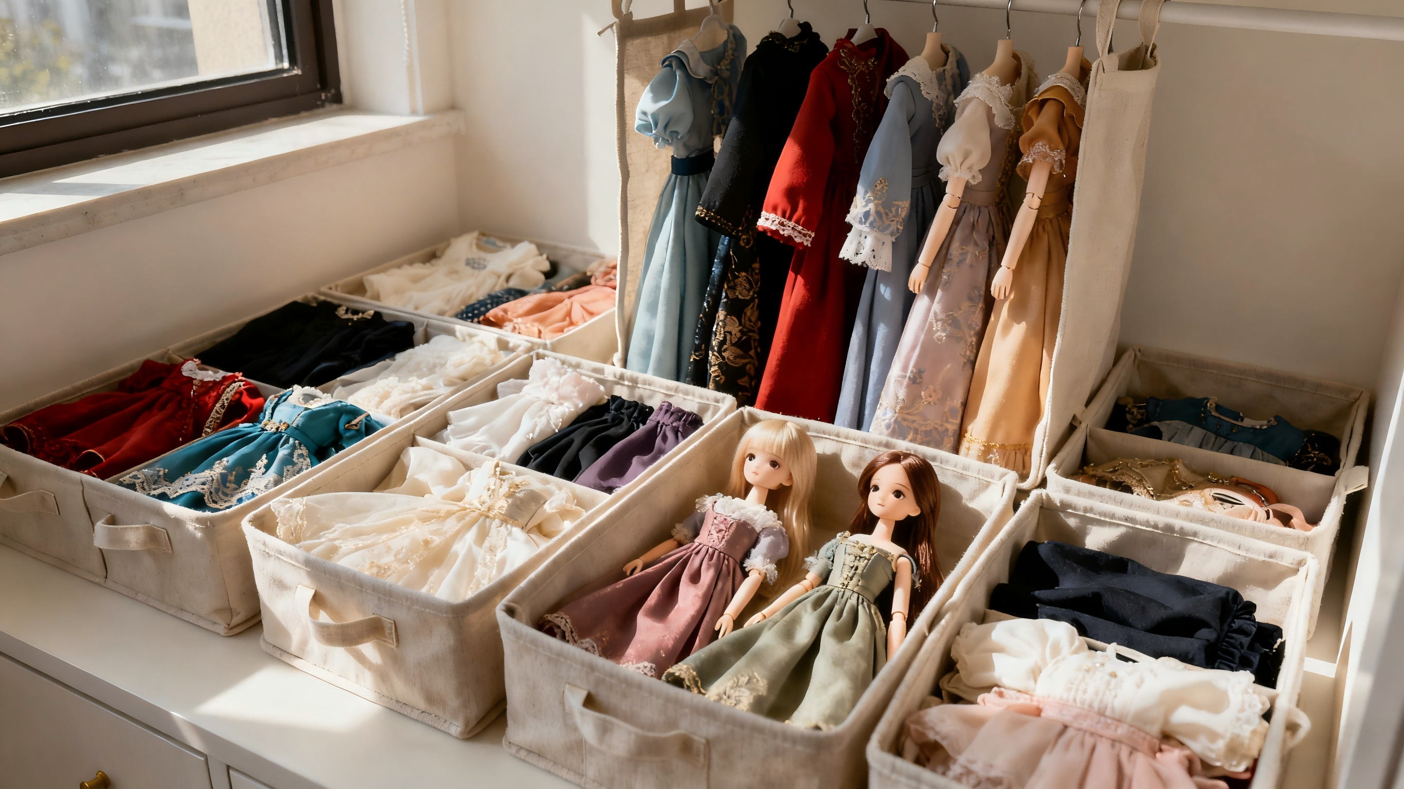 Proper storage methods for BJD doll clothing