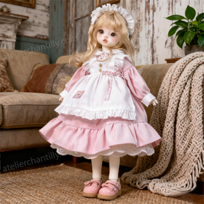Sweet Pink Maid Lolita Dress for 1/6 BJD Dolls | Atelier Chantilly --A09-Atelier Chantilly
