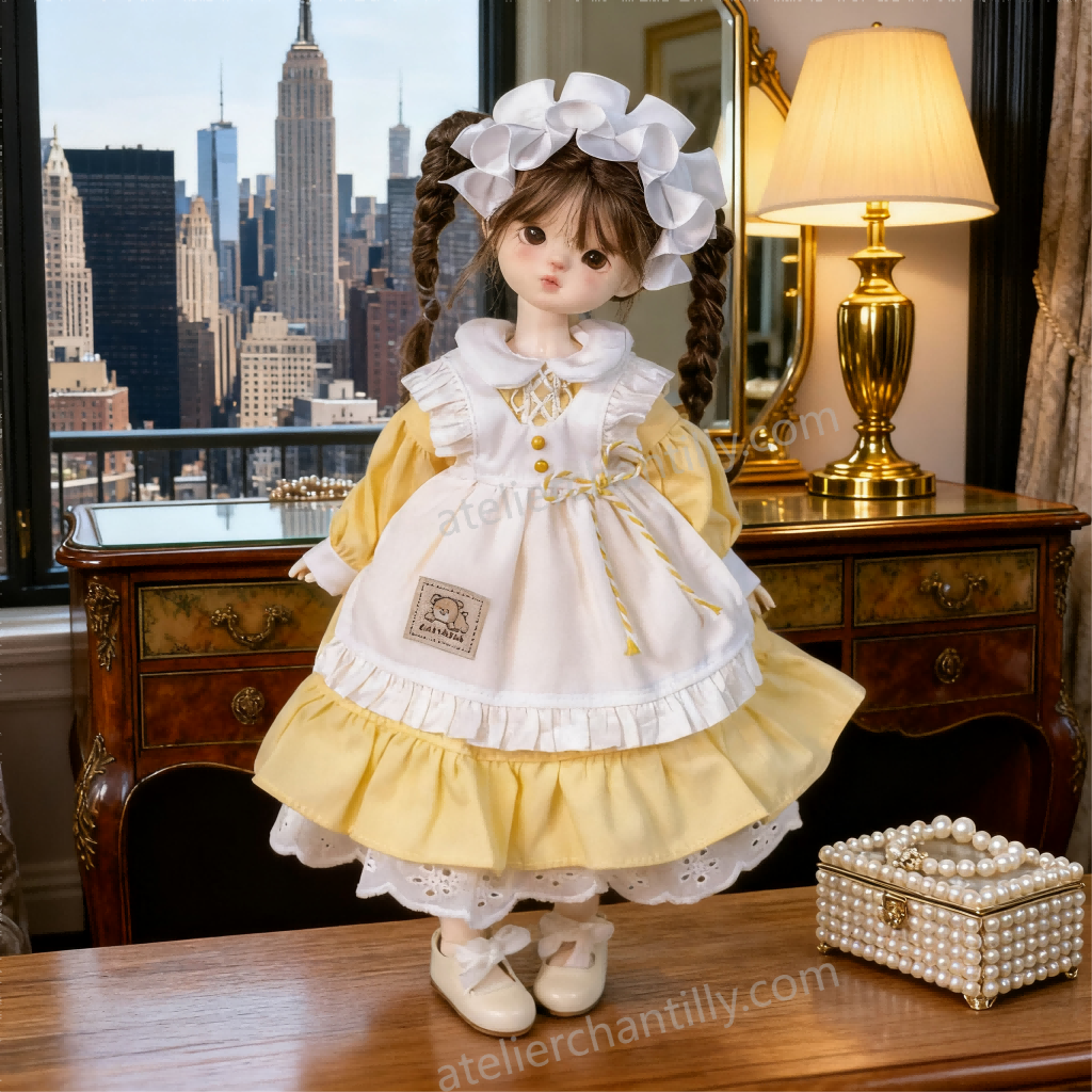 Sunny Yellow Maid Lolita Dress for 1/6 BJD Dolls | Atelier Chantilly --A10-Atelier Chantilly