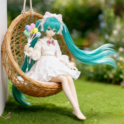 White Lace Cat-Ear Lolita Outfit for 1/3 BJD Dolls | Atelier Chantilly --A21-Atelier Chantilly