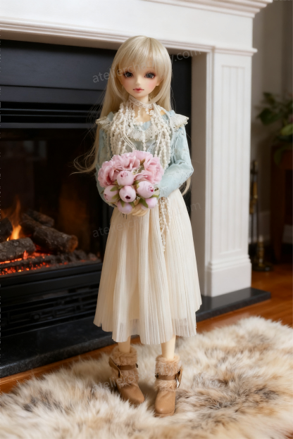 Pastel Vintage Lace Dress Outfit for 1/3 BJD Dolls | Atelier Chantilly