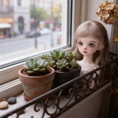Realistic Sparkling Gray-Green Glass Eyes for 1/4 BJD Dolls | Atelier Chantilly --W02-Atelier Chantilly
