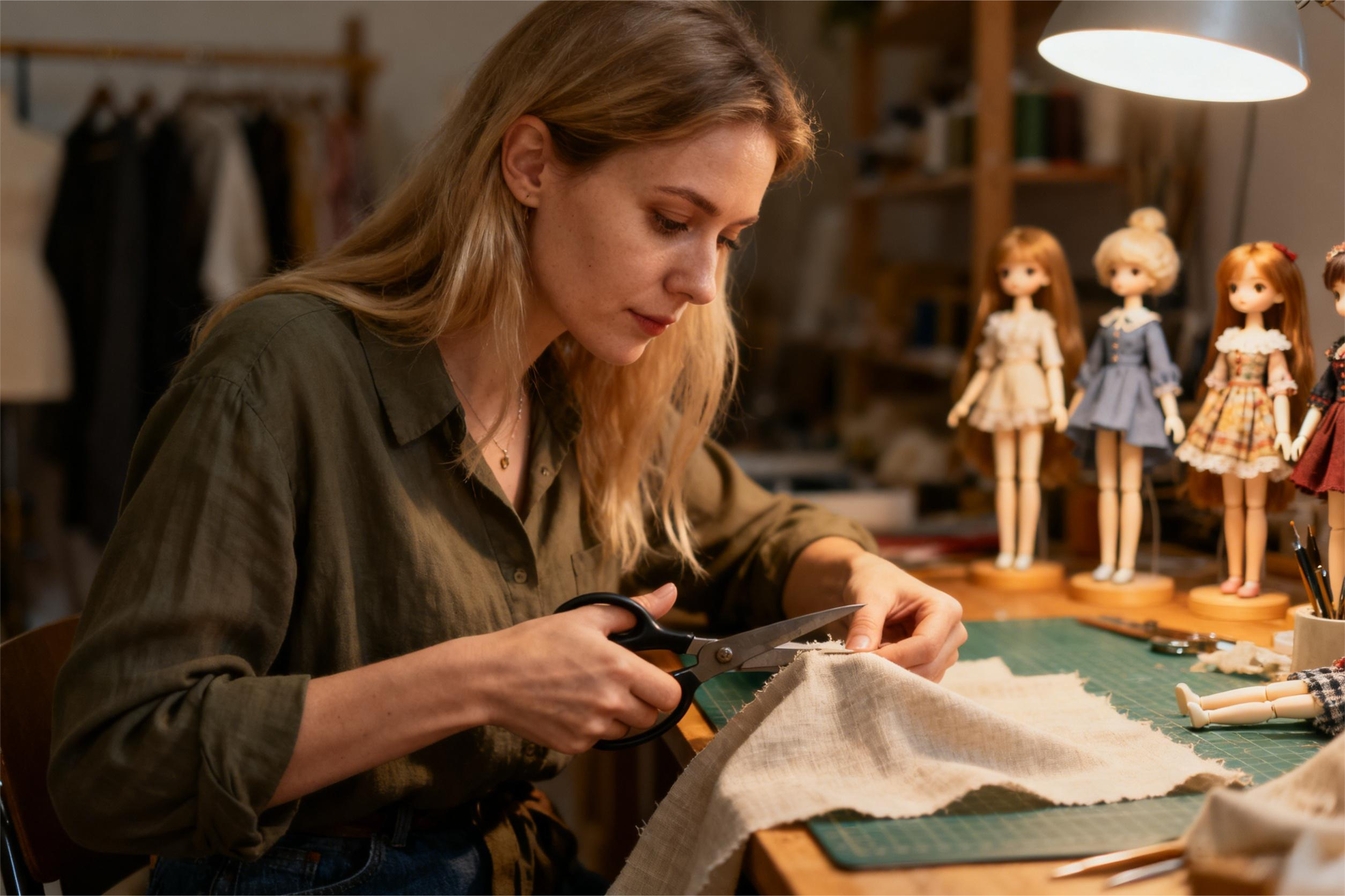 {"default":"Custom handmade BJD clothing craftsmanship process"}
