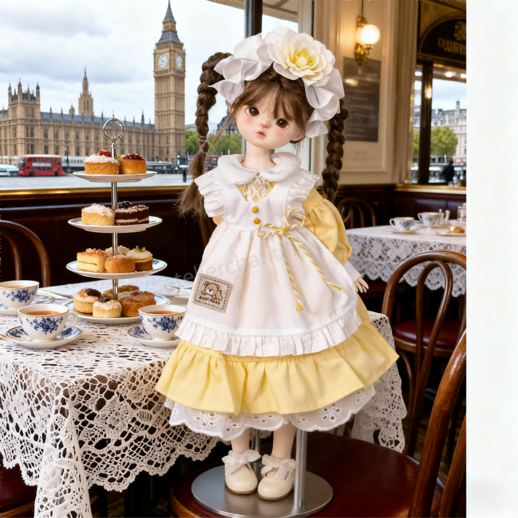 Sunny Yellow Maid Lolita Dress for 1/6 BJD Dolls | Atelier Chantilly --A10-Atelier Chantilly