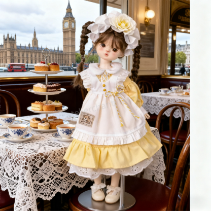 Sunny Yellow Maid Lolita Dress for 1/6 BJD Dolls | Atelier Chantilly --A10-Atelier Chantilly