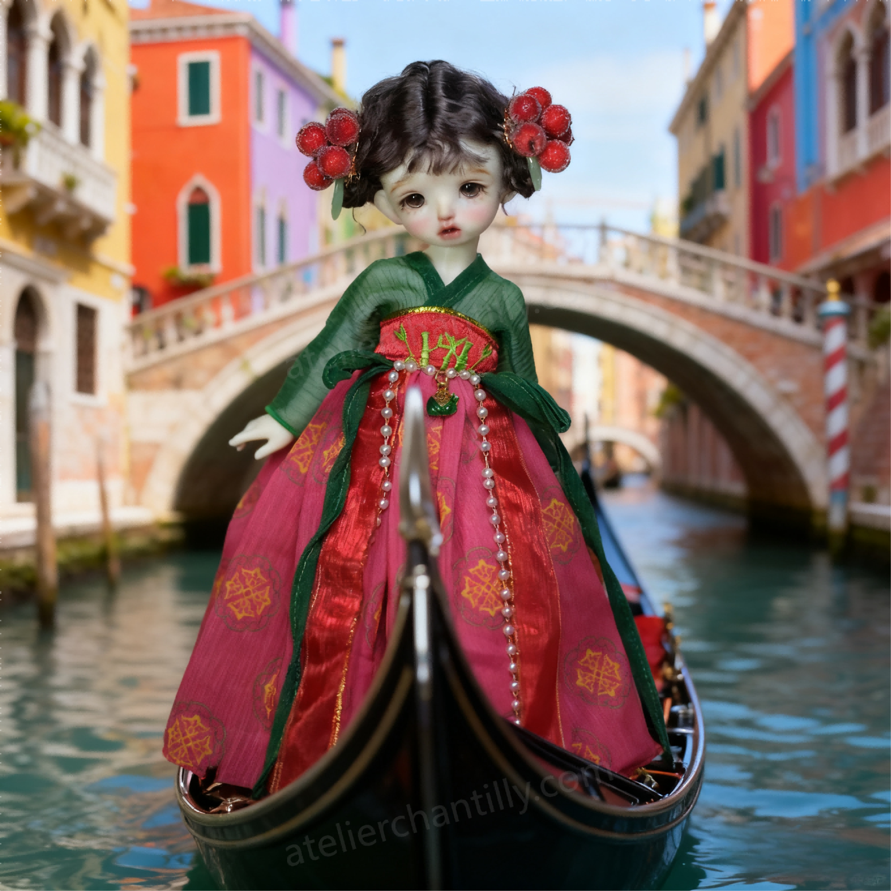 Oriental Elegance Hanfu-Style Dress for 1/6 BJD Dolls | Atelier Chantilly -A11-Atelier Chantilly