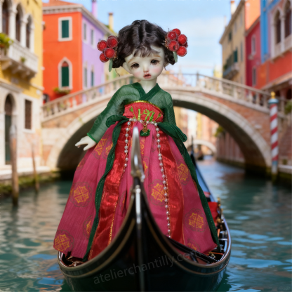 Oriental Elegance Hanfu-Style Dress for 1/6 BJD Dolls | Atelier Chantilly -A11-Atelier Chantilly