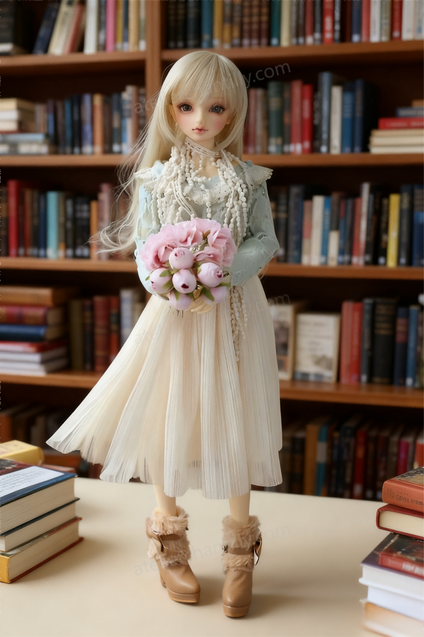 Pastel Vintage Lace Dress Outfit for 1/3 BJD Dolls | Atelier Chantilly