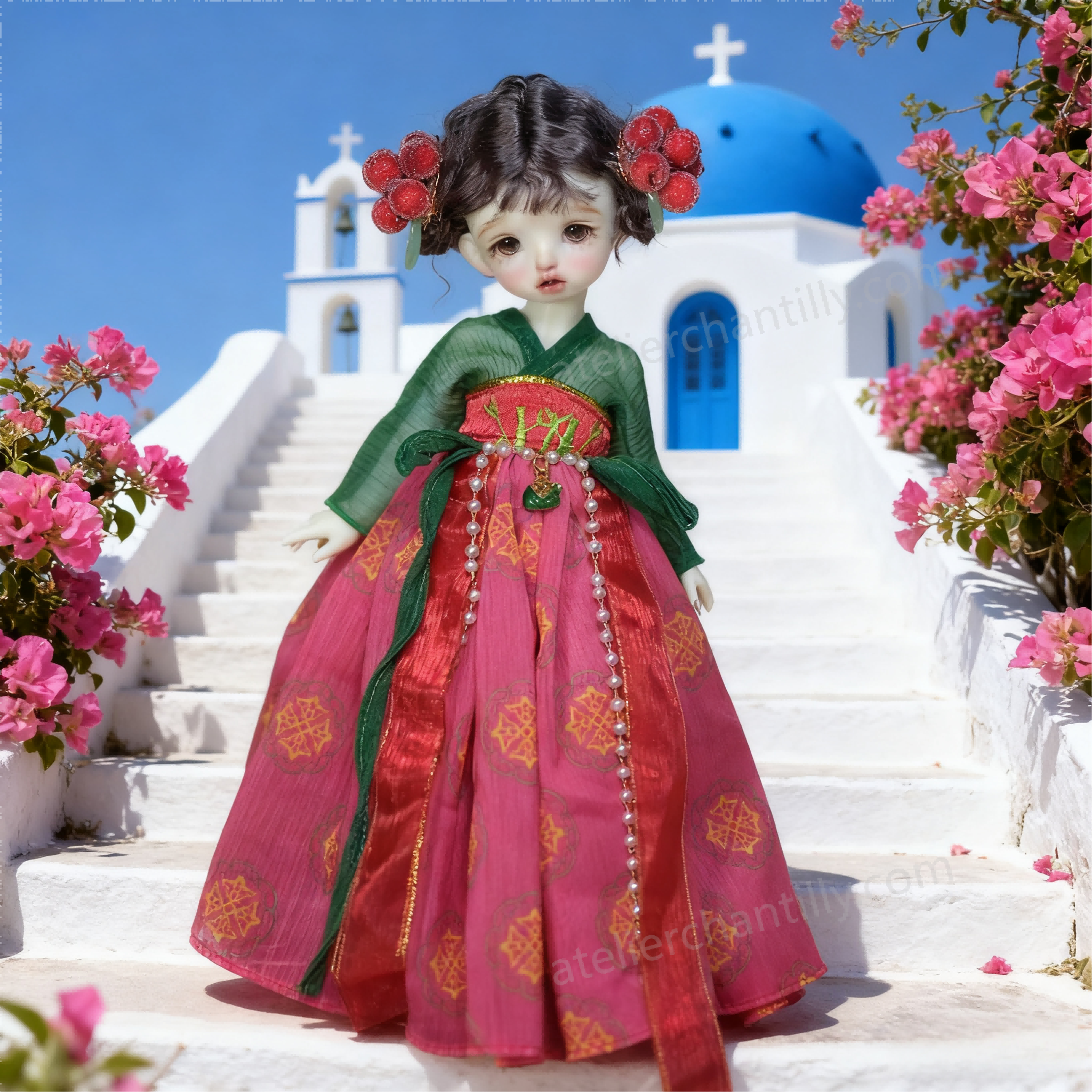 Oriental Elegance Hanfu-Style Dress for 1/6 BJD Dolls | Atelier Chantilly -A11-Atelier Chantilly