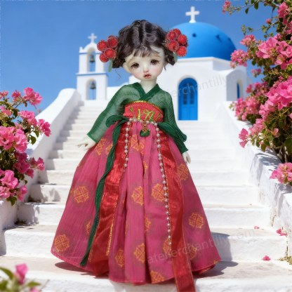 Oriental Elegance Hanfu-Style Dress for 1/6 BJD Dolls | Atelier Chantilly -A11-Atelier Chantilly