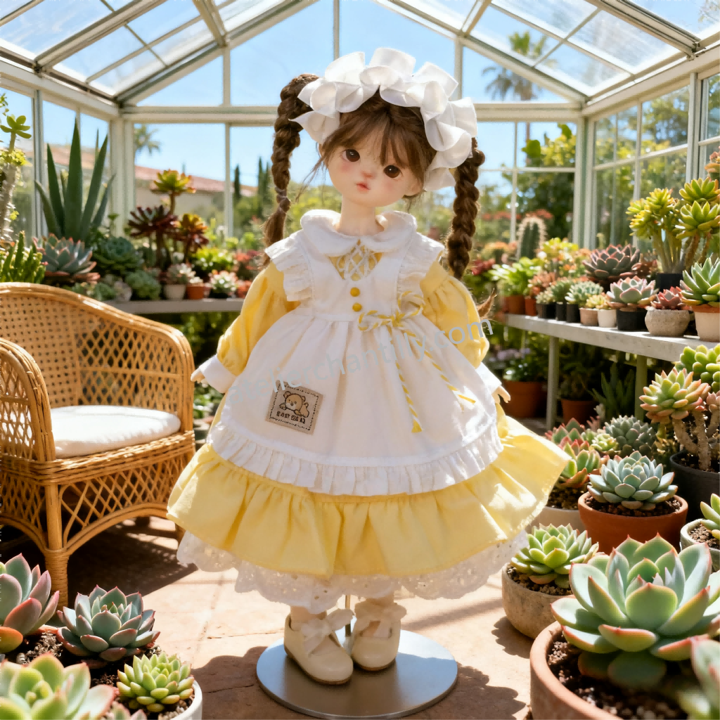 Sunny Yellow Maid Lolita Dress for 1/6 BJD Dolls | Atelier Chantilly --A10-Atelier Chantilly