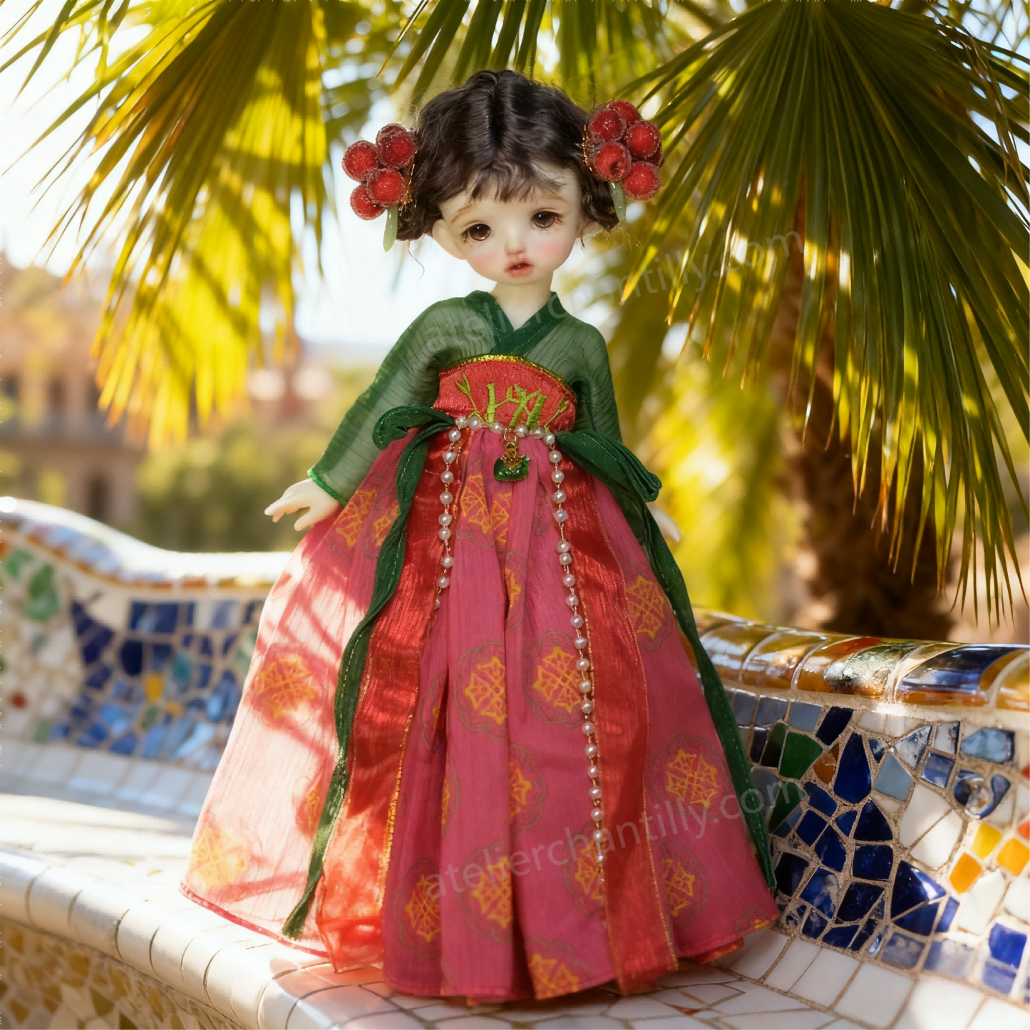 Oriental Elegance Hanfu-Style Dress for 1/6 BJD Dolls | Atelier Chantilly -A11-Atelier Chantilly