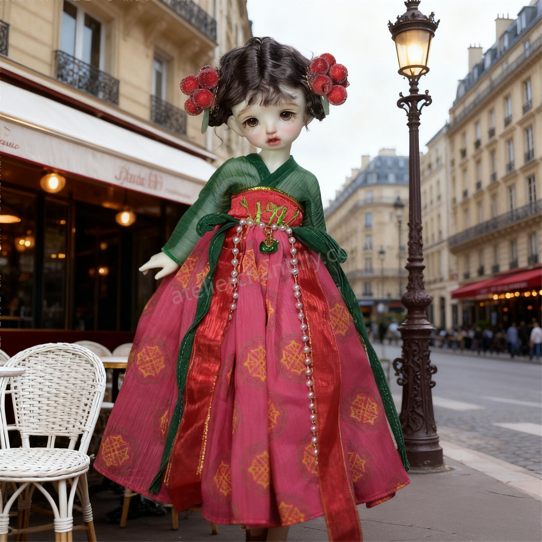 Oriental Elegance Hanfu-Style Dress for 1/6 BJD Dolls | Atelier Chantilly -A11-Atelier Chantilly