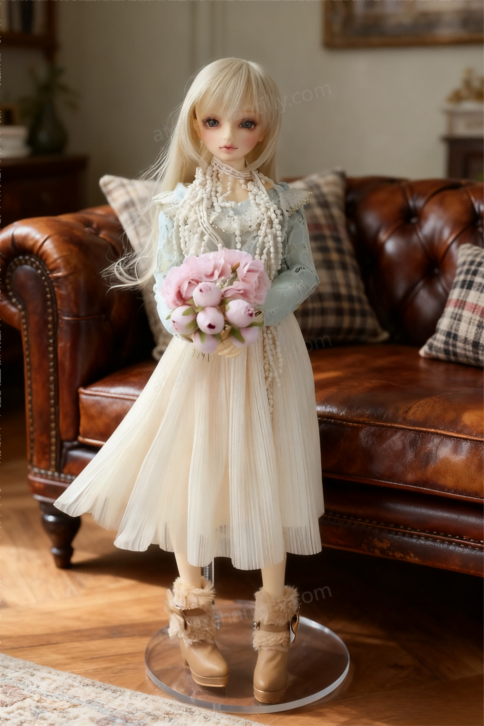 Pastel Vintage Lace Dress Outfit for 1/3 BJD Dolls | Atelier Chantilly
