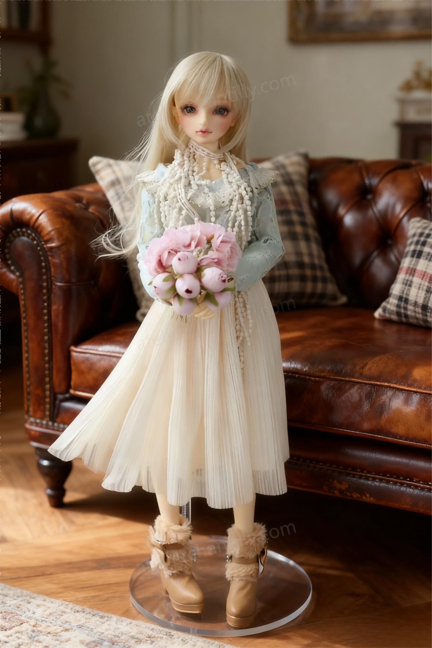 Pastel Vintage Lace Dress Outfit for 1/3 BJD Dolls | Atelier Chantilly