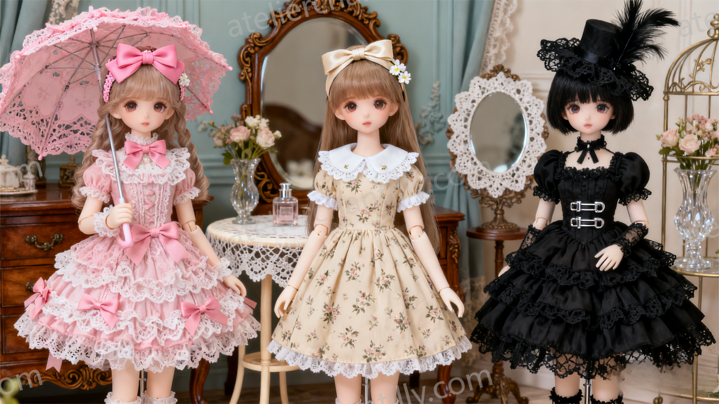 7 Classic BJD Fashion Styles - Sweet Classic Gothic Lolita outfit inspiration for doll collectors