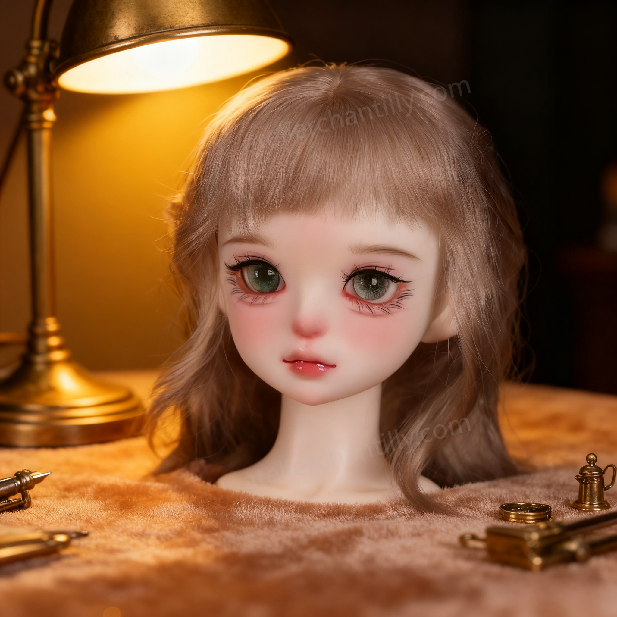 Realistic Sparkling Gray-Green Glass Eyes for 1/4 BJD Dolls | Atelier Chantilly --W02-Atelier Chantilly
