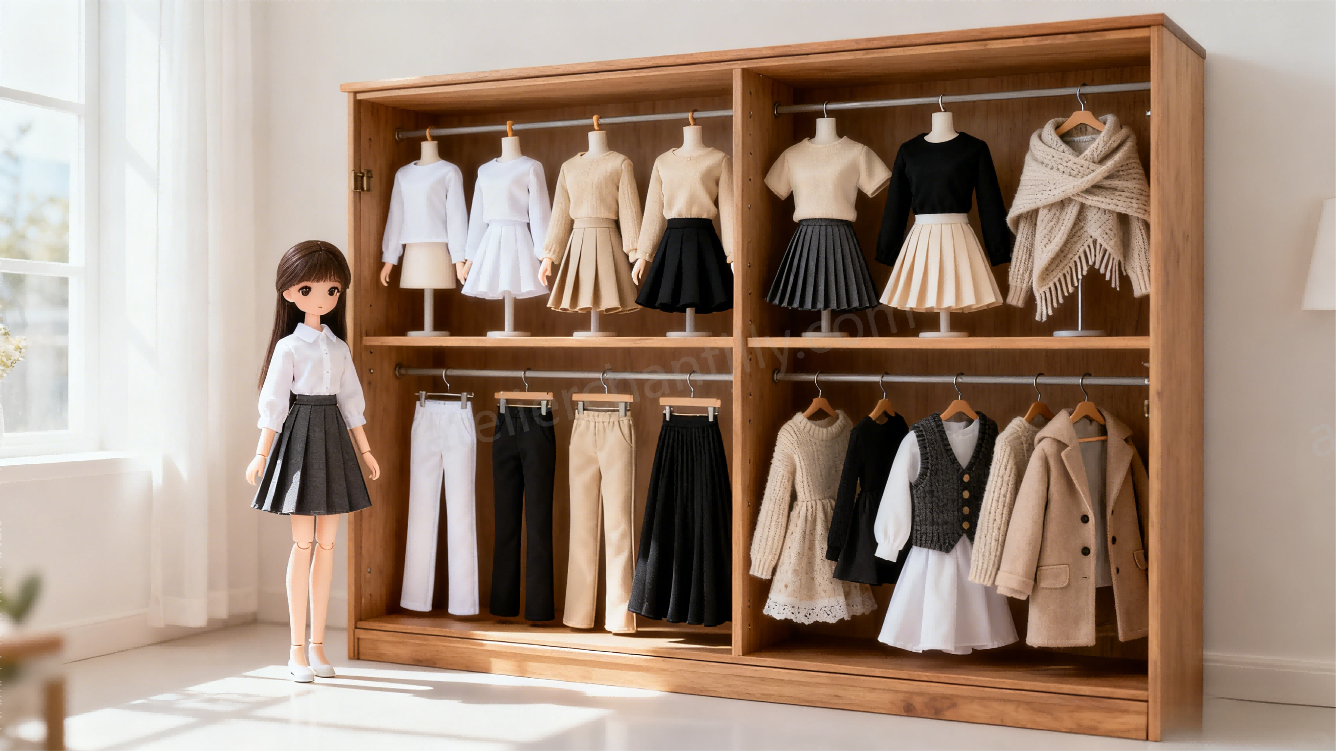 Basic BJD mix-and-match wardrobe pieces (tops, skirts) | atelierchantilly.com