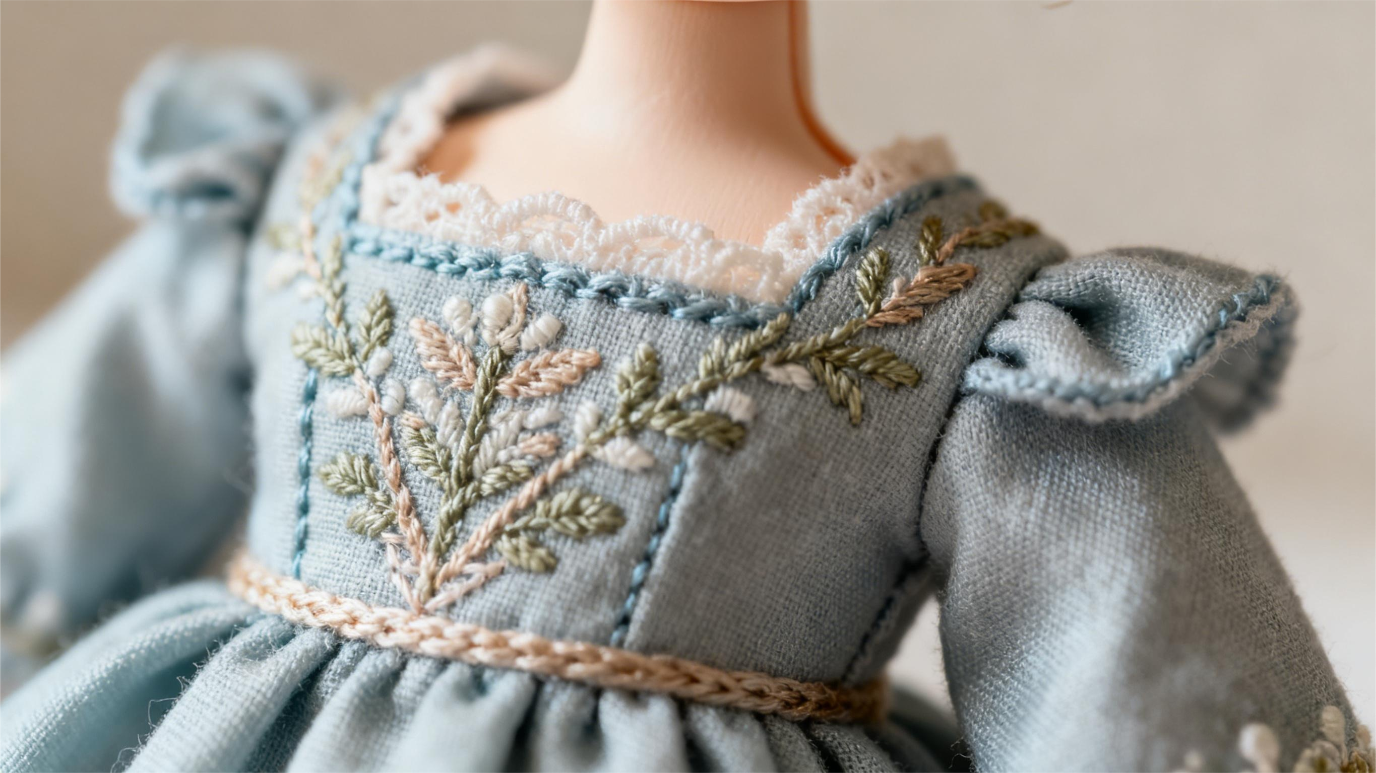 Handcrafted BJD clothing with detailed stitching and premium fabric