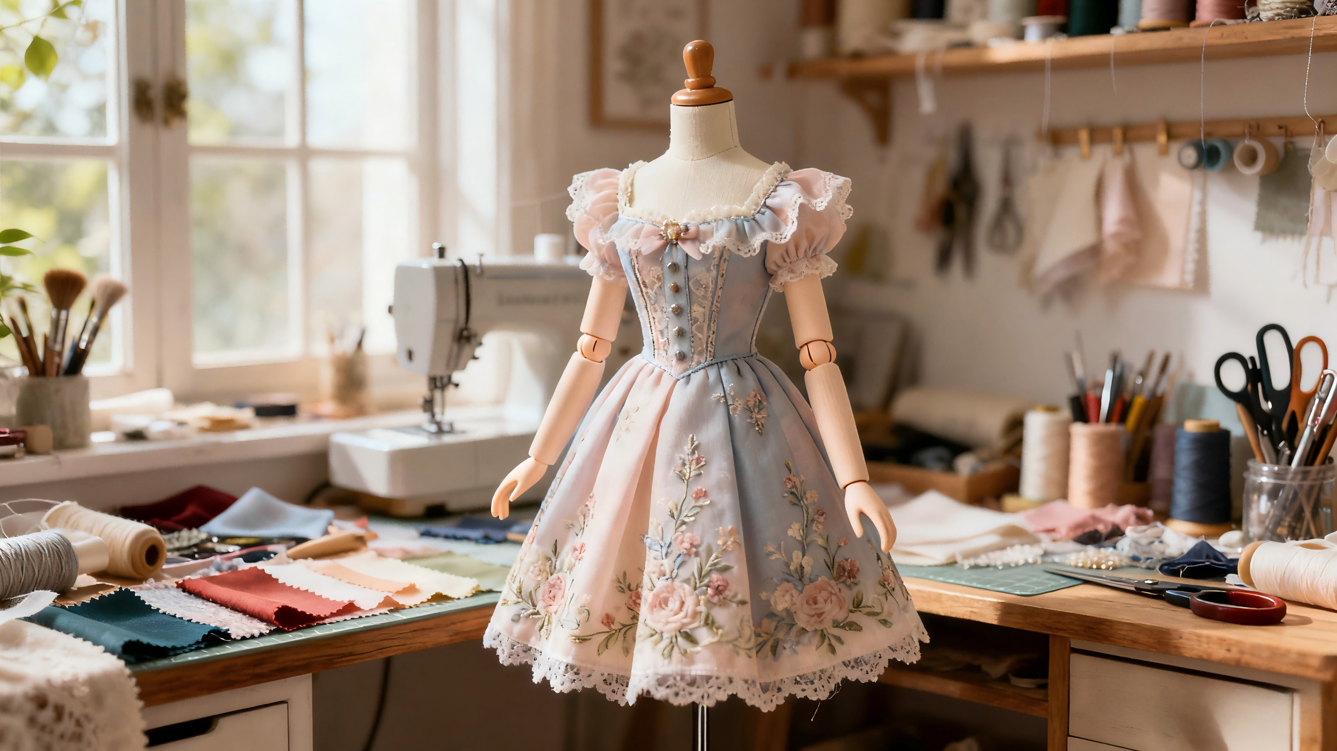 Premium fabrics for 1/4 BJD doll outfit