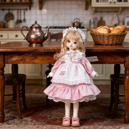 Sweet Pink Maid Lolita Dress for 1/6 BJD Dolls | Atelier Chantilly --A09-Atelier Chantilly