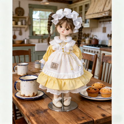 Sunny Yellow Maid Lolita Dress for 1/6 BJD Dolls | Atelier Chantilly --A10-Atelier Chantilly