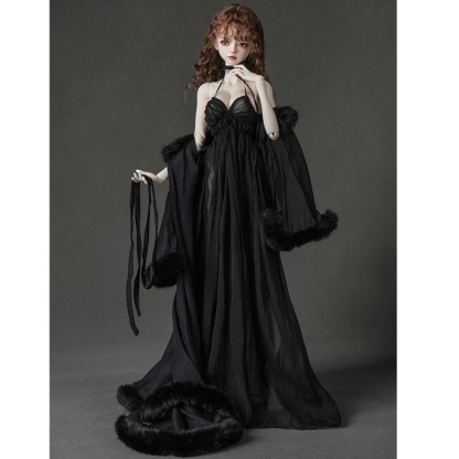 layered tulle fabric detail bjd doll skirt
