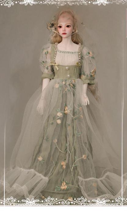 light colored skirt for bjd dolls 1/3 1/4 1/6