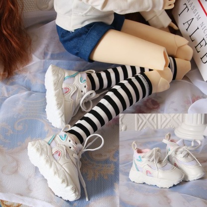 side view handmade bjd doll sneakers