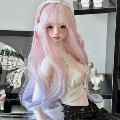 Atelier Chantilly BJD doll wig in pastel tones – perfect for 1/3 dolls
