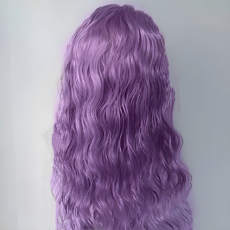 BJD Purple Curly Hair