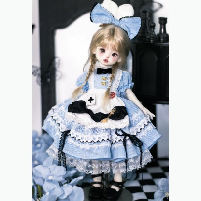 Alice in Wonderland Whimsical Lolita Dress for 1/6 BJD Dolls | Atelier Chantilly --A07-Atelier Chantilly
