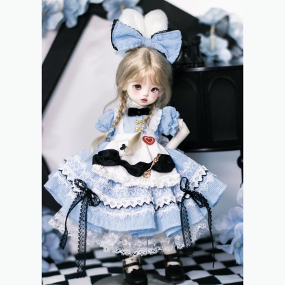 Alice in Wonderland Whimsical Lolita Dress for 1/6 BJD Dolls | Atelier Chantilly --A07-Atelier Chantilly