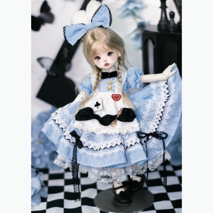 Alice in Wonderland Whimsical Lolita Dress for 1/6 BJD Dolls | Atelier Chantilly --A07-Atelier Chantilly