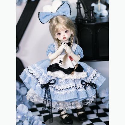 Alice in Wonderland Whimsical Lolita Dress for 1/6 BJD Dolls | Atelier Chantilly --A07-Atelier Chantilly