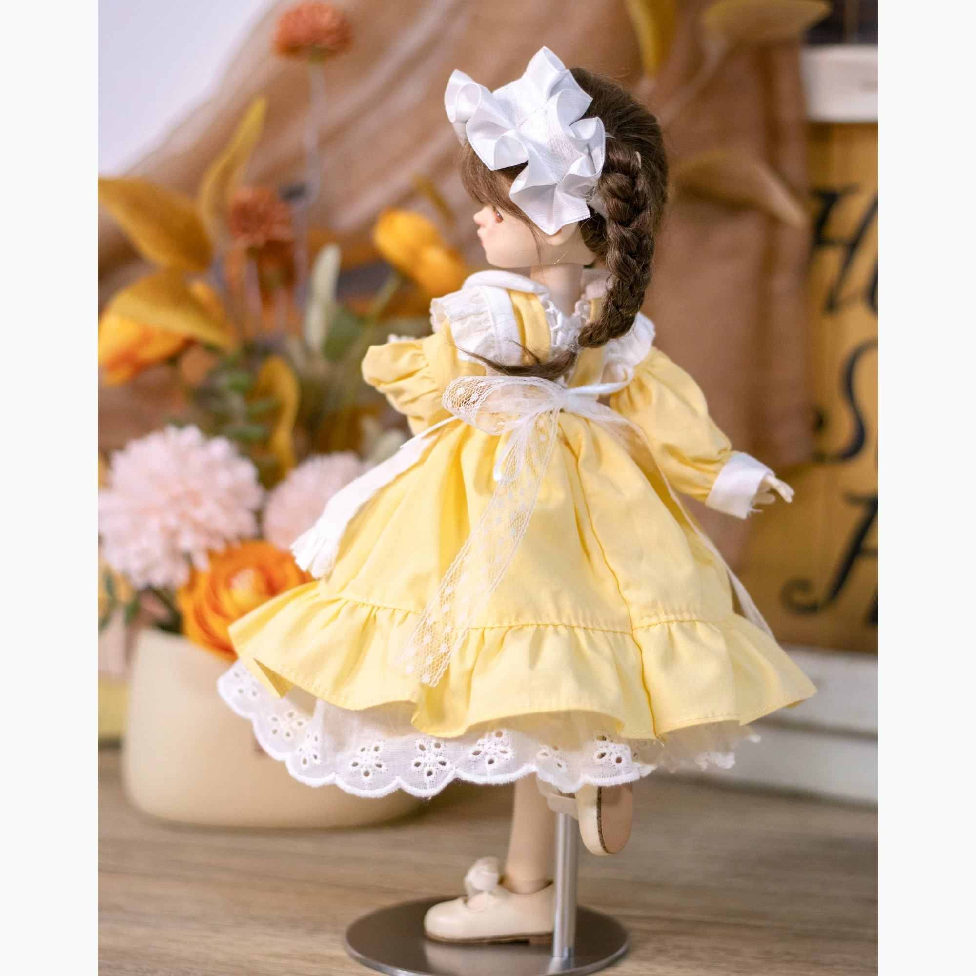 Sunny Yellow Maid Lolita Dress for 1/6 BJD Dolls | Atelier Chantilly --A10-Atelier Chantilly