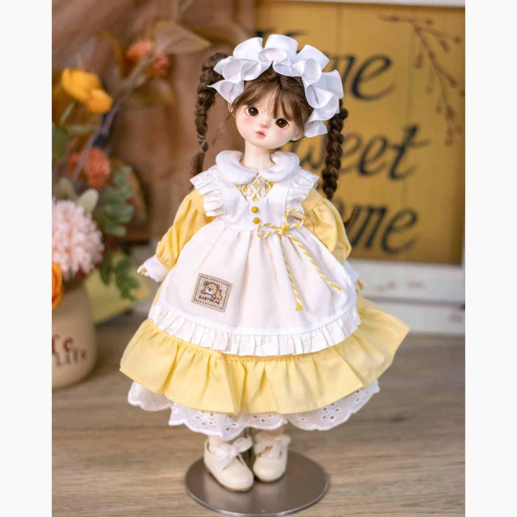 Sunny Yellow Maid Lolita Dress for 1/6 BJD Dolls | Atelier Chantilly --A10-Atelier Chantilly