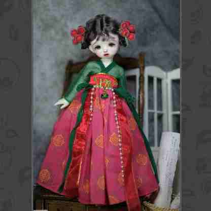 Oriental Elegance Hanfu-Style Dress for 1/6 BJD Dolls | Atelier Chantilly -A11-Atelier Chantilly