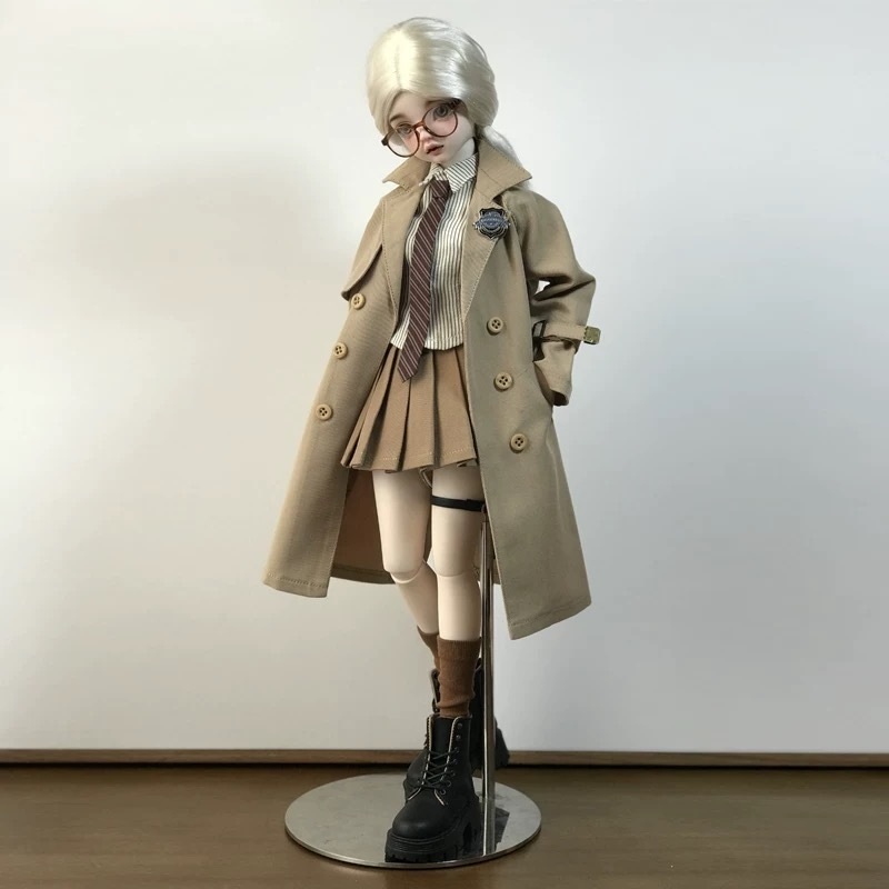 Khaki British Academia Outfit for 1/4 BJD Dolls | Atelier Chantilly --A17-Atelier Chantilly